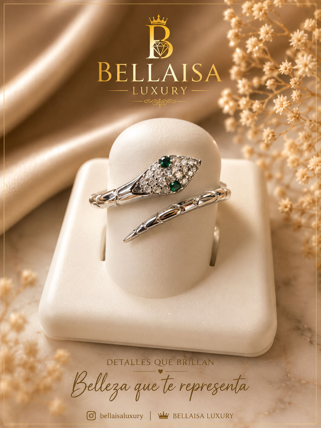 Serpent Luxe Ring | Sterling Silver 925
