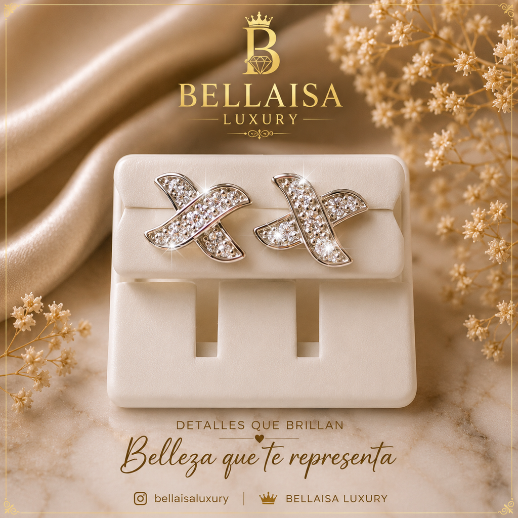 ✨ Elegance Cross Earrings – Bellaisa Luxury ✨